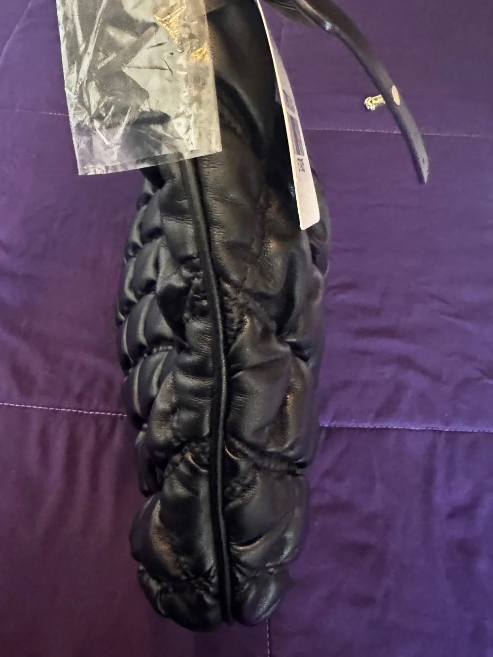 Quilted Black Shoulder Bag NWT